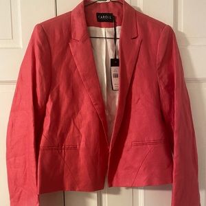 New With Tags Caroll Paris bright pink blazer! European size 40.